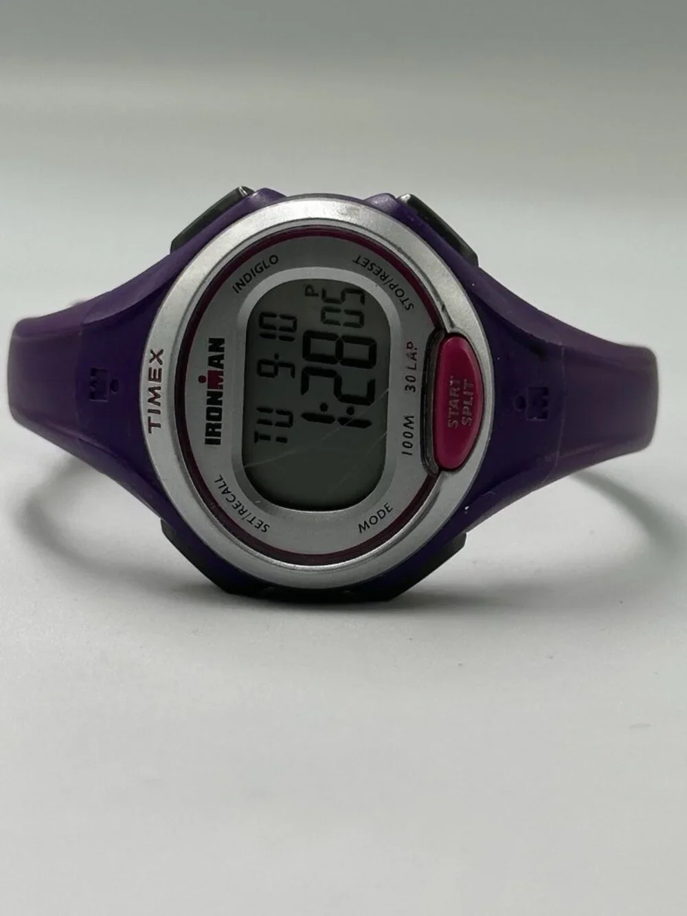 3/$30 Timex Triathlon Ironman Digital Watch Women Purple Water Resistant